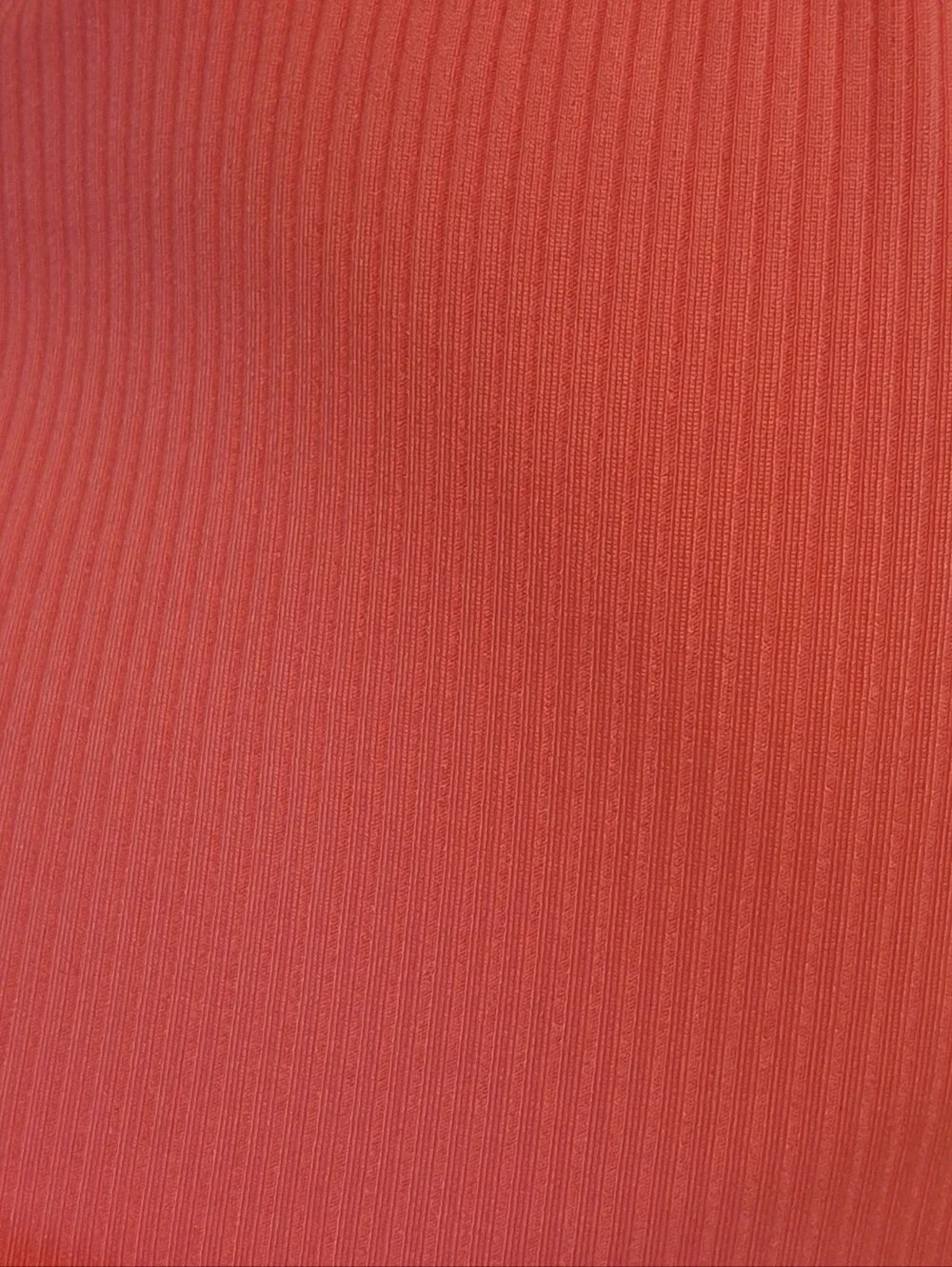 Victoria’s Secret Bikini Top Swim Bright Coral 32DD Underwire Push Up Ribbed